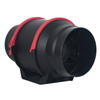 Black Plastic Diagonal Flow Fan Made of Environmentally Friendly Materials