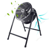 Black external rotor post type axial fan