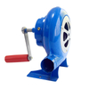Blue Hand Cranked Blower