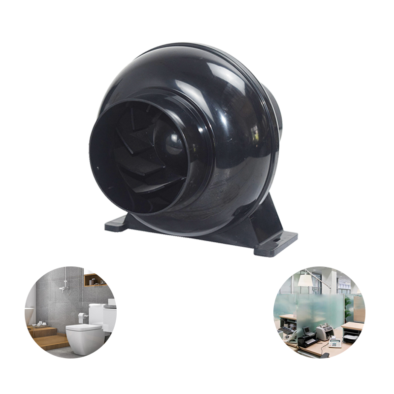 Plastic pipeline booster fan