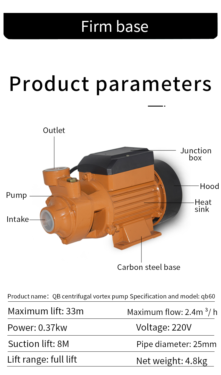 Product details of vortex pump 6
