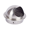 Breathable and ventilated stainless steel exterior wall hood