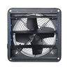 Black Metal Louvered Exhaust Fan