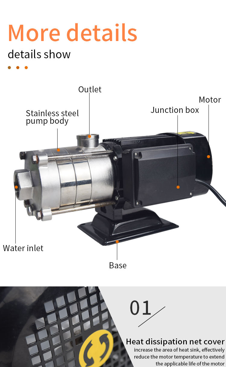 Product details of horizontal multi-stage centrifugal pump 2
