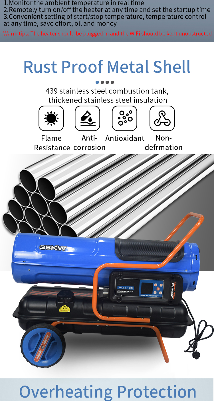 Product details of wifi fuel oil heater 7