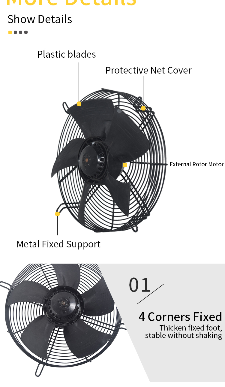 Details of mesh type outer rotor fan 7