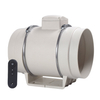 White Plastic Duct Fan with Large Diameter
