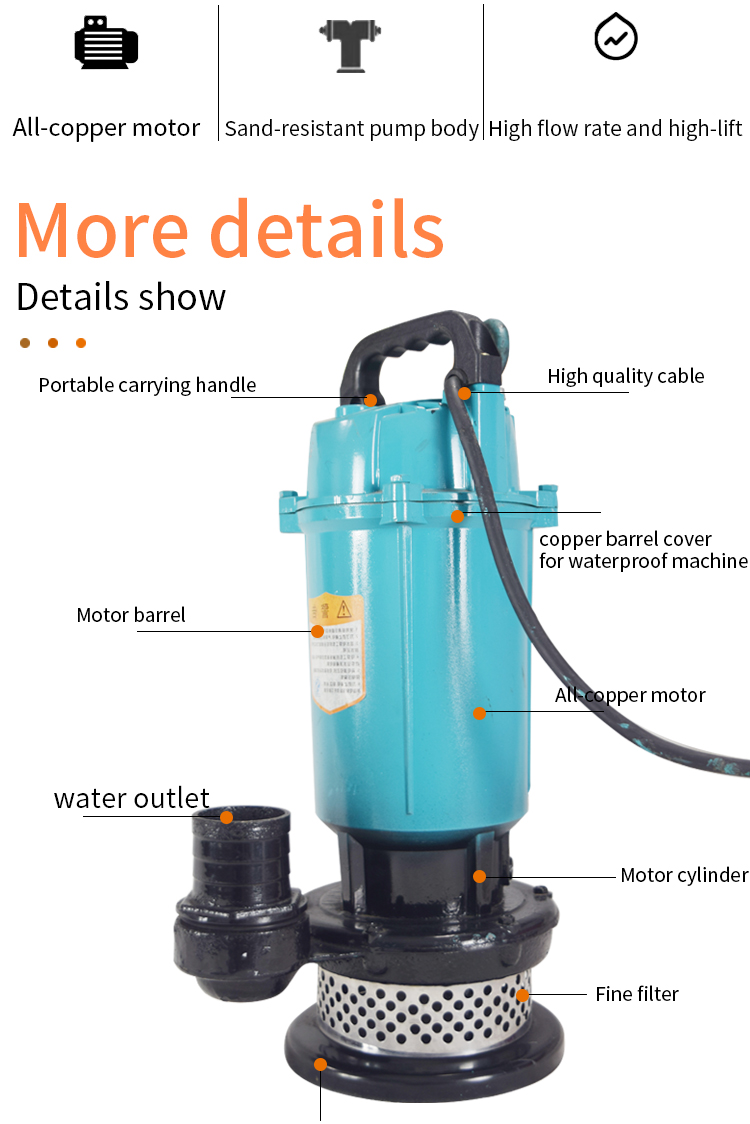 Product details of submersible pump 2