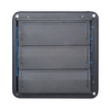 Black Metal Louvered Exhaust Fan