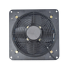 Black Metal Louvered Exhaust Fan