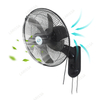 A Strong Wind Powered Black Household Wall Fan