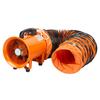 Orange High-power Portable Axial Flow Fan