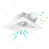High Power White Ceiling Duct Ventilation Fan